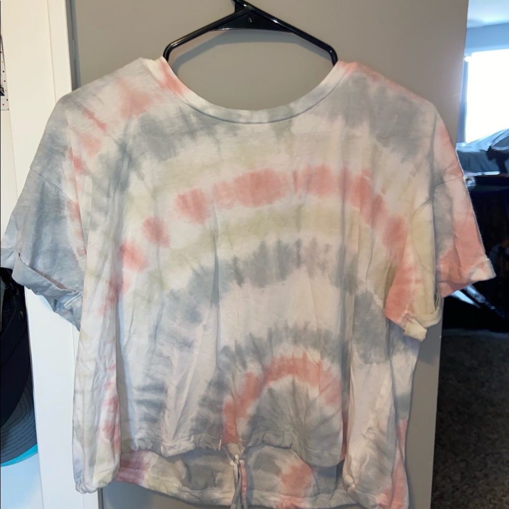 Cropped tie dye t-shirt from American eagle